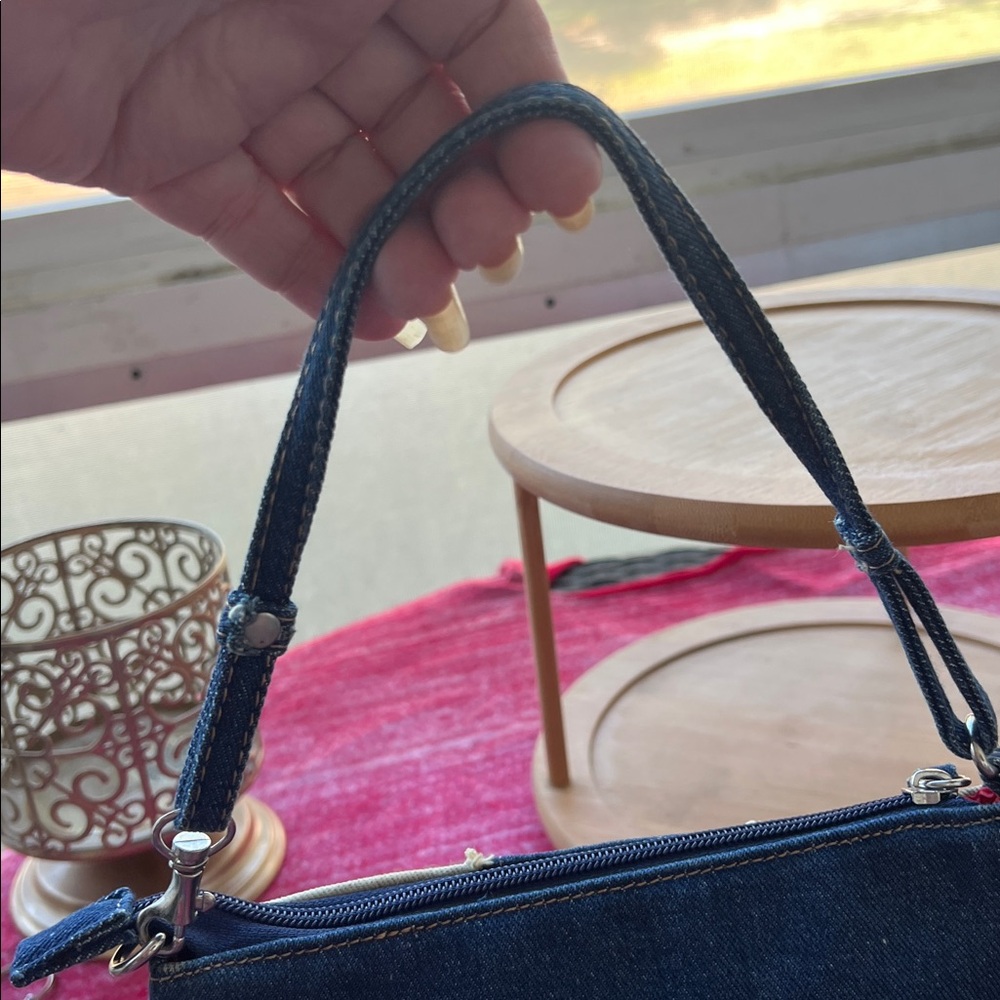 Patchwork Denim Shoulder Bag - Picture 4 of 7